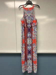 NWT Avenue - Sleeveless Stretch Colorful Paisley Maxi Dress - Women's Size 14/16 - Picture 1 of 20