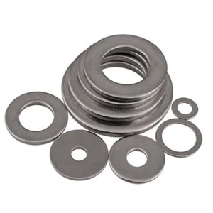 Lavadoras planas de acero inoxidable M12 M14 M16 M18 M20 M22 M24-M30 304 DIN 125 - Imagen 1 de 3