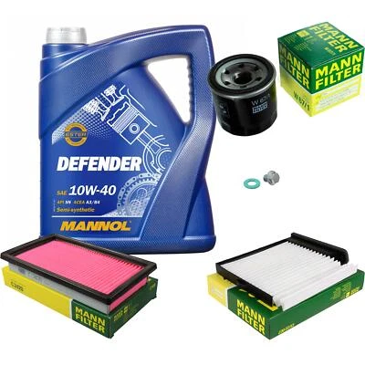 MANN Inspektionspaket 5 L MANNOL Defender 10W-40 für Nissan Tiida Schrägheck - Bild 1 von 4