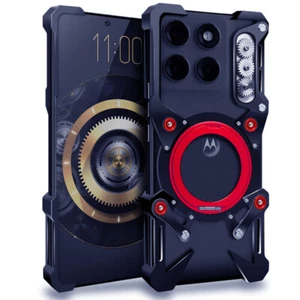 Ring Stand Case For Motorola Edge 2024/Moto Edge2025 Aluminum Metal Bumper Cover - Picture 1 of 27