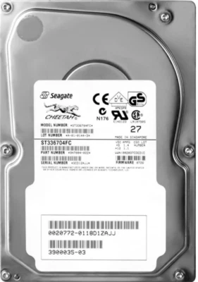 Hard Drive Sun 3900035-03 ST336704FCV 36GB 10000U/Min 4MB Cache FC 3.5 " Inch - Image 1 of 3