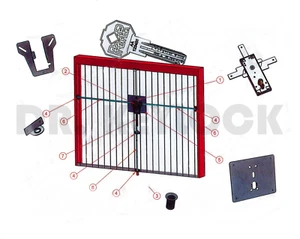 KIT SICUREZZA PER BASCULANTE GARAGE SERRANDA PREFER ANTISCASSO CILINDRO EUROPEO - Picture 1 of 1