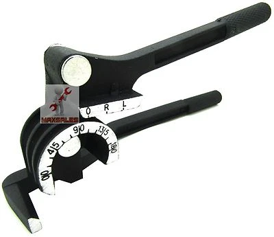 3 SIZE TUBE BENDER 3-in-1 Pipe Tube Bender 1/4" 5/16" 3/8" 90° Straight Angle Plumbing Tools NEW
