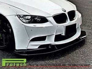 08-13 E90 E92 E93 M3 Only 2Dr 4Dr LB Type Front Bumper Lip Spoiler Carbon Fiber - Picture 1 of 3