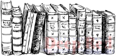 Резиновый зажимной штамп темно-красные марки старые книги граница - Изображение 1 из 3