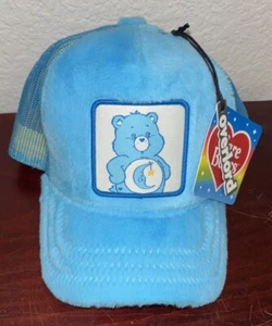 Care Bear Bedtime Hat Turquoise Faux Fur Trucker Cap Mesh SnapBack Overlord - Picture 1 of 2