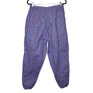 Vintage Surf Odyssey Fallschirm Hose Herren L lila pink gestreift Tribal abstrakt - Bild 1 von 6