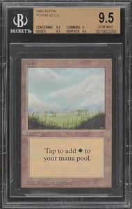 1993 Magic MTG - Alpha Limited - Plains Version 2 (B) - Graded BGS 9.5 GEM MINT - Picture 1 of 2