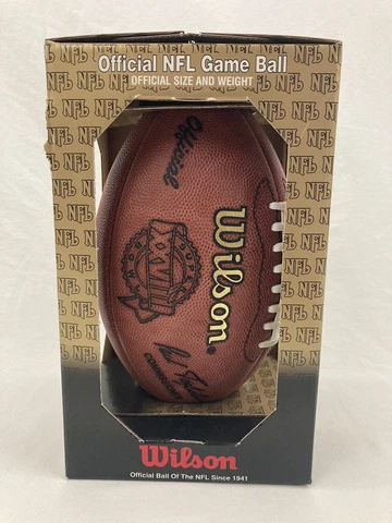 Super Bowl XXVIII Official NFL Game Ball Wilson Cowboys v Bills Atlanta 1994 NEW Cover