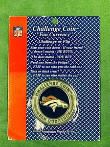 NFL Denver Broncos Challenge Coin Fan Currency NWT - Picture 1 of 2