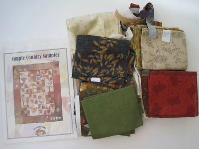 Simple Country Sampler The Rabbit Factory Kit Tessuto Modello - Immagine 1 di 4