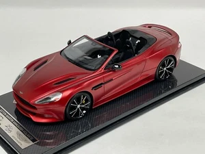 1/18 Tecnomodel Aston Martin Vanquish Volante Matte Red Black Wheels #25/25 - Picture 1 of 11