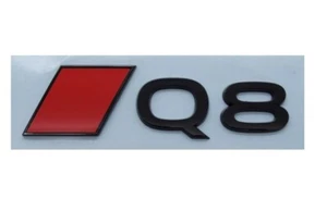 Original Audi Q8 e-tron Audi Sport Raute Schriftzug Emblem Logo schwarz glänzend - Afbeelding 1 van 1