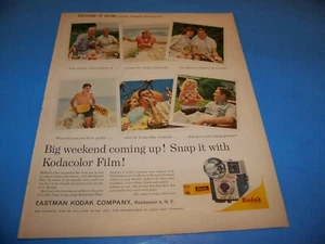 Kodak ""Película Kodacolor""/Anuncio impreso original de Salem de revista vintage 1961 - Imagen 1 de 2