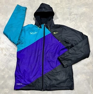 Mens Large Kobe Bryant #24 Nike Storm Fit Full Zip Hood Fleece Reversible Jacket - Picture 1 of 21