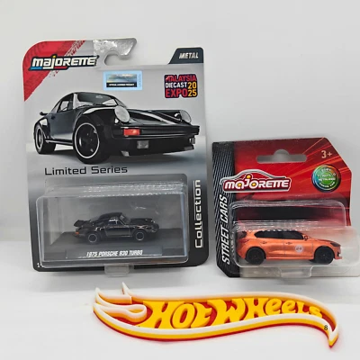 Majorette MDX 2025 1975 Porsche 930 Turbo Serie Limitada y Ford Focus ST CHASE Foto 1 de 4