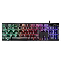 USB Wired PC RGB Gaming Keyboard Colorful LED Illuminated Backlit