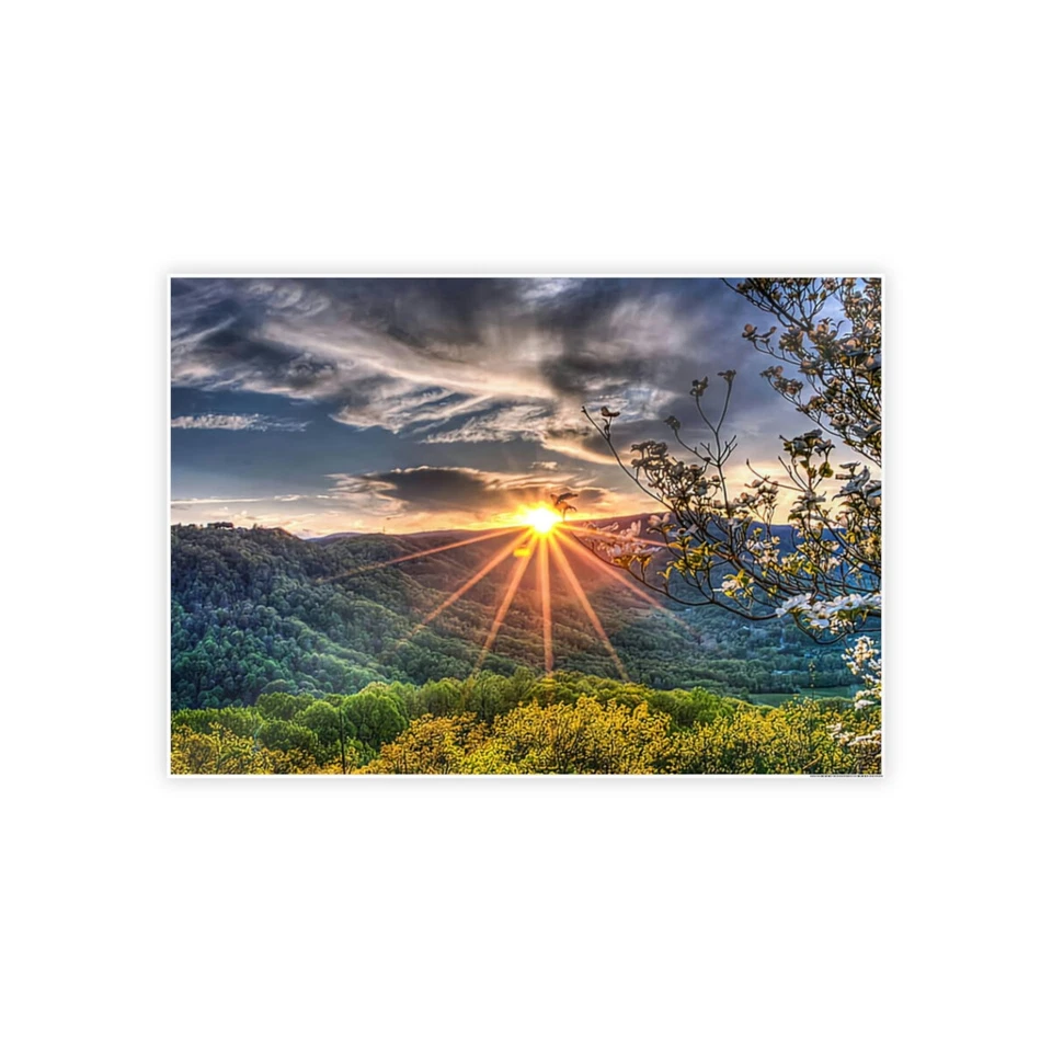 **Póster brillante Blue Ridge Sunrise** Foto 1 de 1