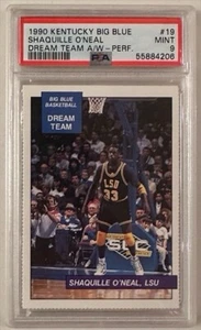 1990 Kentucky Big Blue Shaquille O'Neal PSA 9 True Rookie POP 8 Only 2 Higher - Picture 1 of 2