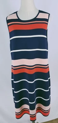 Vestido vaina suéter multicolor a rayas talla L Eliza J para mujer Foto 1 de 4