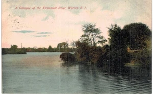 Warren Kickemuit River Glimpse 1910 RI - Picture 1 of 2