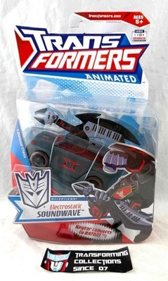 Transformers Animated 2008 Deluxe Class Electrostatic Soundwave MOSC - Image 1 of 2