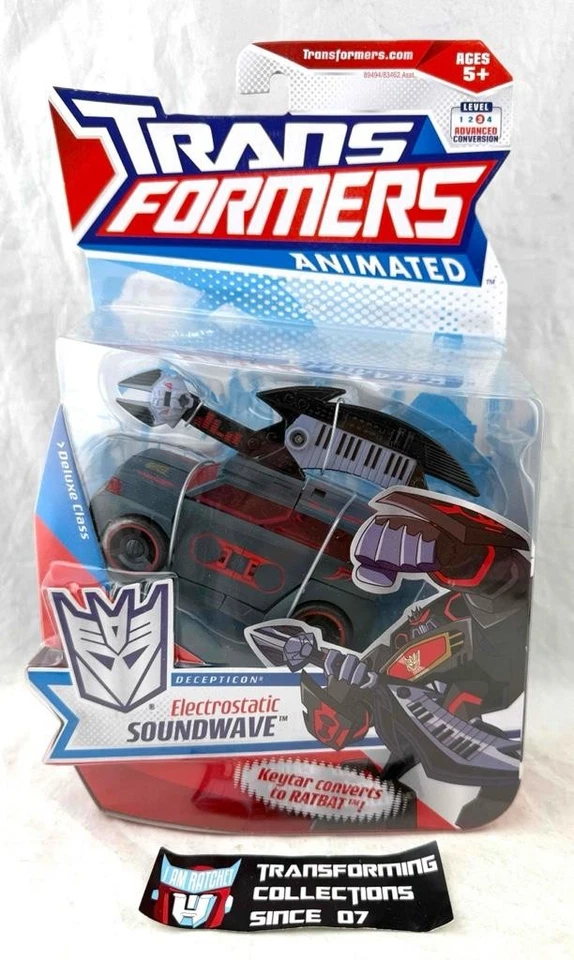 Transformers Animated 2008 Deluxe Class Electrostatic Soundwave MOSC - Image 1 of 2