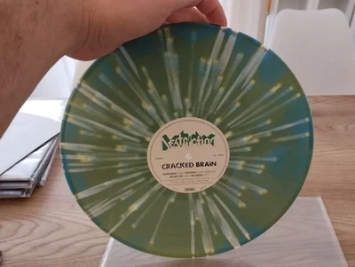 DESTRUCTION Cracked Brain LP Olive/ blue mixed w/ white splatter vinyl MINT - Bild 1 von 4