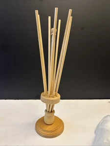 Soporte para bolsas de madera ecológico de 8 brazos y secador de botellas estante de secado multiusos - Imagen 1 de 7