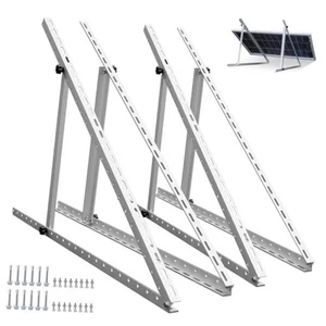 2 Sets 45inch Adjustable Solar Panel Tilt Mount Brackets with Foldable Tilt - Picture 1 of 7