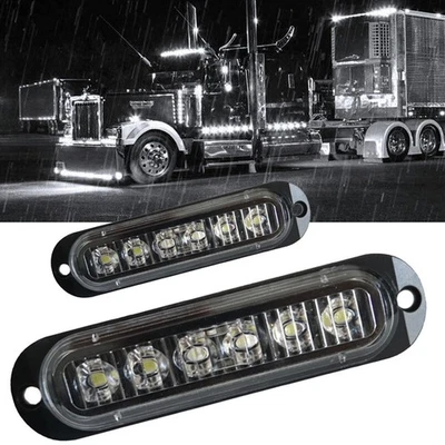 100% Brand New And High Quality LED Side Lights White 2pcs IP65 Side Marker - Image 1 of 4