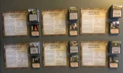 Lote LCG de El Señor de los Anillos - 6 Expansiones de Saga - Black Riders to Mountain of Fire Foto 1 de 4