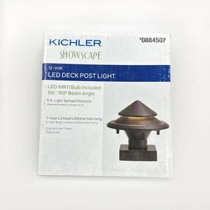 Kichler Showscape 12V LED 3W 100 Degree LED Deck Post Light Olde Bronze #0884507 - Picture 1 of 4