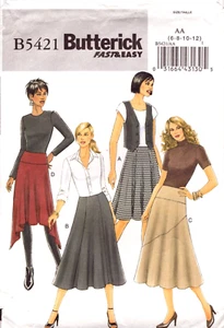 Simplicity 5421 ~ ausgestellte Röcke in zwei Längen ~ Reißverschluss hinten/seitlich Misses' 6-12 - Bild 1 von 4