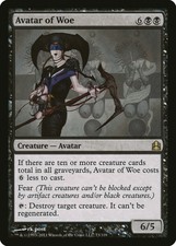 MAGIC THE GATHERING - COMMANDER  - AVATAR OF WOE X2  - NrMt
