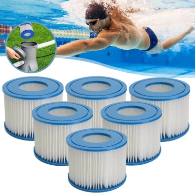MARKENLOS 6xCartuccia Filtro Piscina Pulizia Piscina Spa Hot Tub Filtro di Ricambio per Bestway