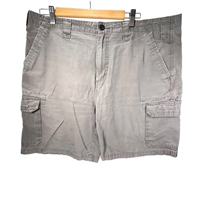 Cabelas Hombres Gris Carga Pantalones Cortos 38 Ligeros Exterior Excursionista Bolsillos Ripstop Foto 1 de 4
