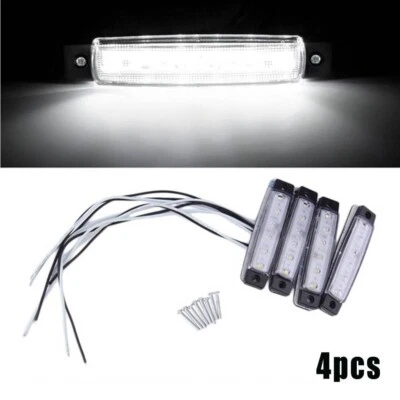 4x Marine Grade 12 Volt Large Waterproof Cool White LED Courtesy Lights Lamp US - Image 1 of 4