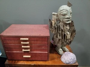 Antique African Bakongo Nkisi Nkondi Statue Nail Fetish Congo Africa  - Picture 1 of 23