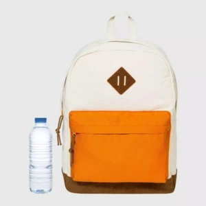Color Block Backpack - Cat And Jack - Cream and Orange - New With Tags Kids Back - Picture 1 of 9