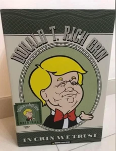 Ron English Popaganda 12" Donald Trump Rich Grin Soft Vinyl Figure - Picture 1 of 2