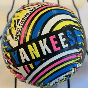 New York Yankees 2023 Stadium Team Store Exclusive Neon Souvenir Baseball Ball - Picture 1 of 6