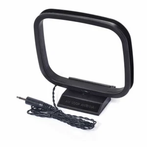 AM FM Loop Antenna Aerial Connector for Stereo Audio Receiver System HiFi Indoor - Picture 1 of 5