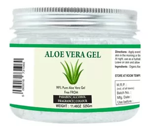 100% Pure Natural Aloe Gel, For Moisturizing Face Skin & Hair, (11.46 oz) - Picture 1 of 5