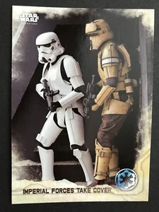 2016 Topps Star Wars Rogue One Series 1 #27 Imperial Forces Take Cover - Picture 1 of 1