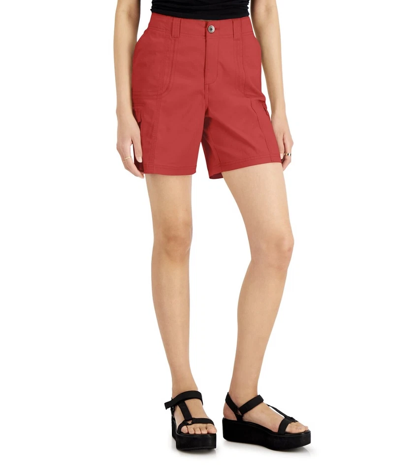 Shorts cargo feminino Style & Co. cintura confortável Cherry Bliss tamanho 18 - Imagem 1 de 1