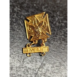 Pin con logotipo de Boy Scouts of America con percha de barra de 1 año - NUEVO - Imagen 1 de 5