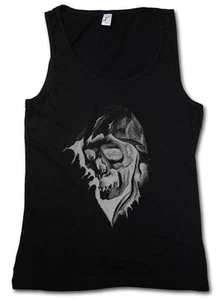 GRIM REAPER II TANK TOP WESTE You own to me The Death Skeleton Scythe Cloak - Bild 1 von 2