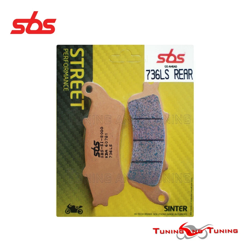 Pastiglie Freno Posterior SBS LS SINTER PER HONDA VFR 800 FI 1998 1999 2000 2001 - Immagine 1 di 1