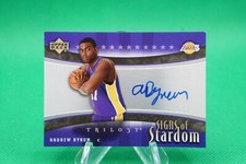 2006-07 Upper Deck Trilogy Signs of Stardom #SS-AN Andrew Bynum Auto TM2